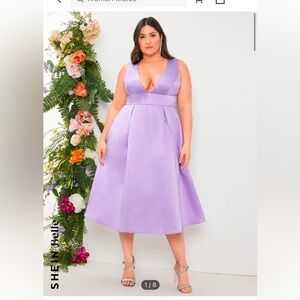 Lavender sleeveless dress